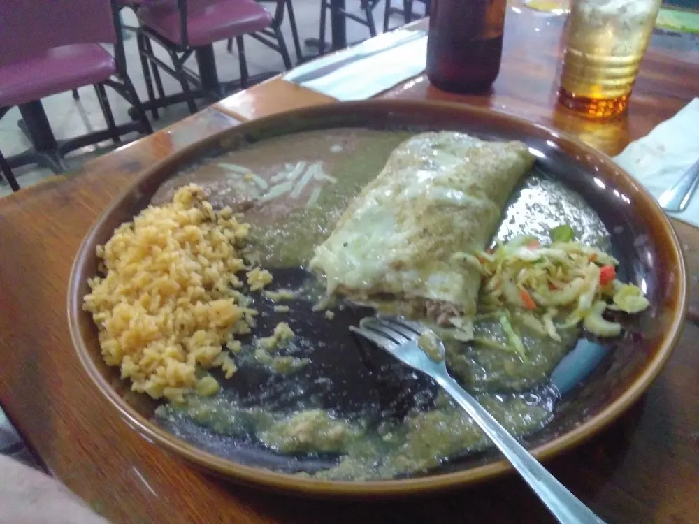 Verde Pork Burrito